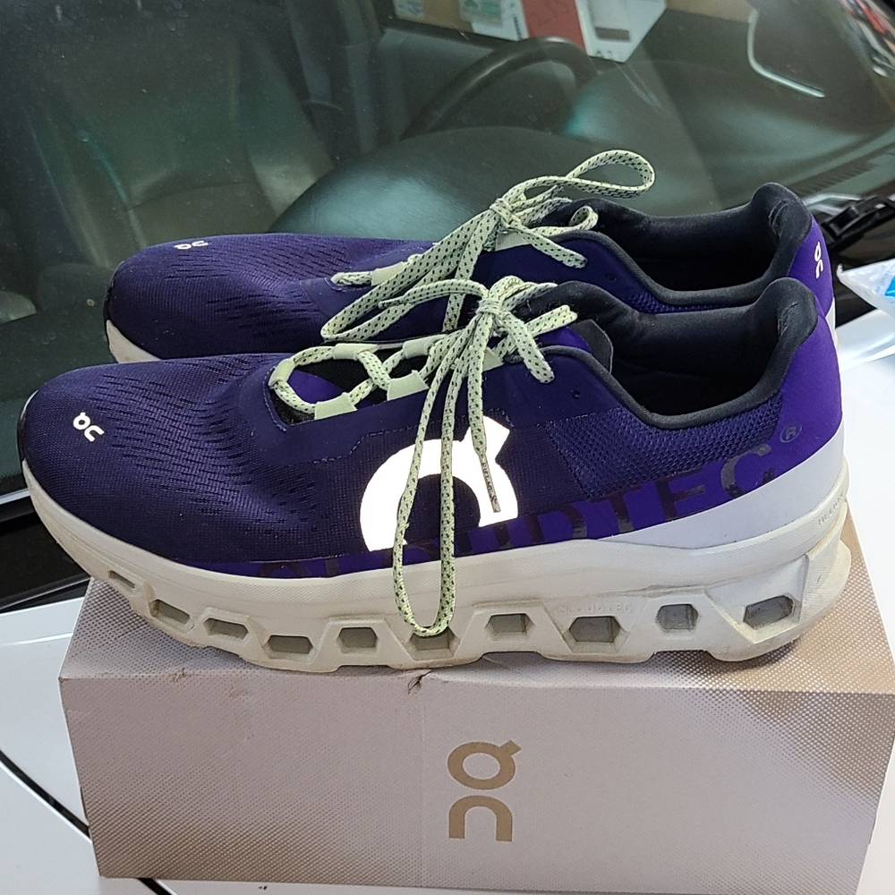 On Cloud Cloudmonster Frost Blue Acai Running Shoes Sneakers Men 12